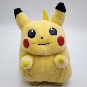 Nintendo Pokemon‎ Pikachu Plush 9.5" Play-By-Play Vintage 1990s Yellow RARE